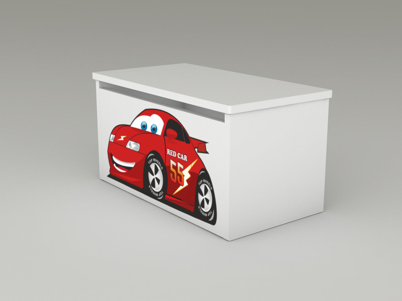 Becks truhlica update Auto červené